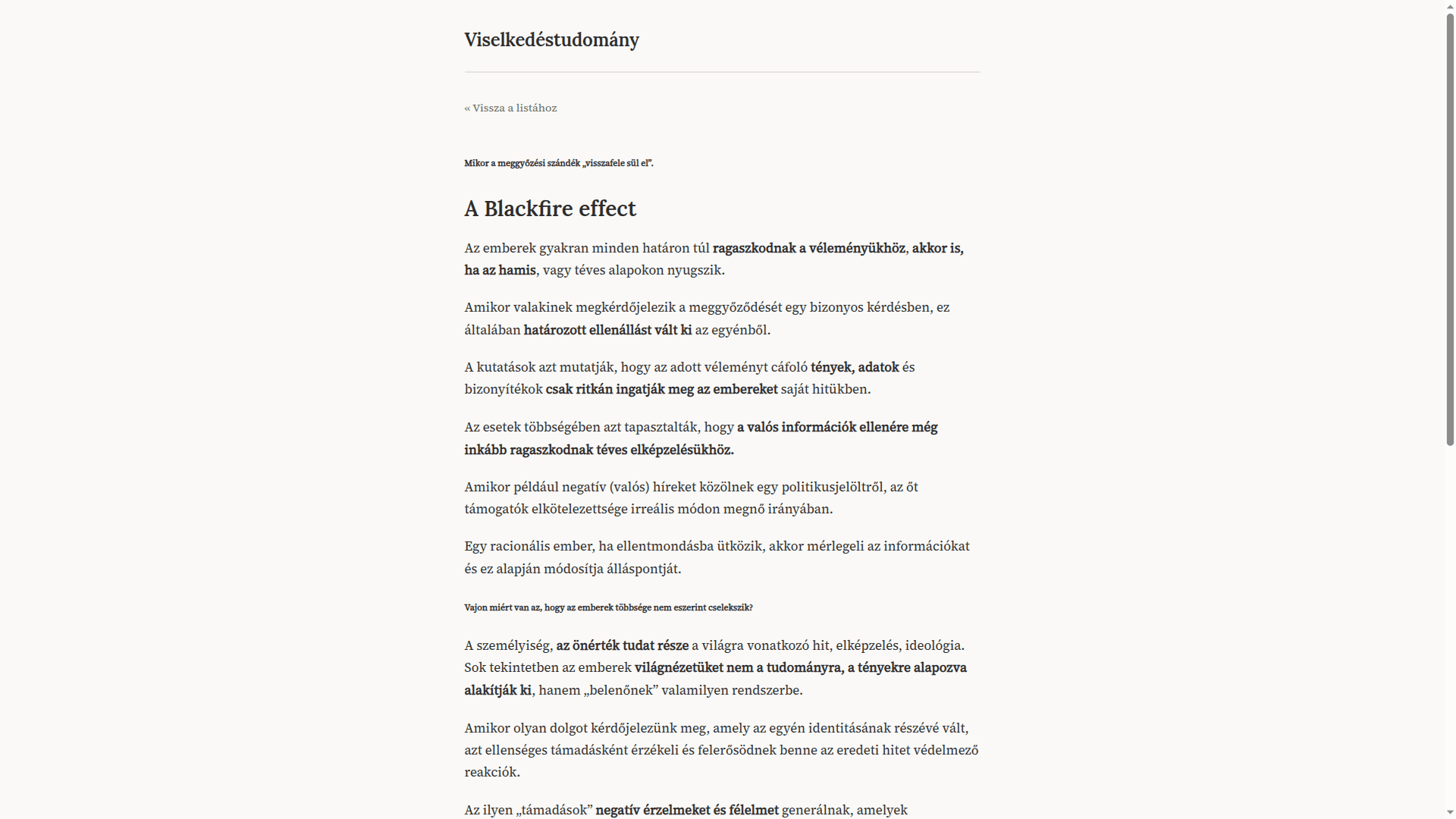 Viselkedéstudomány.hu - 2